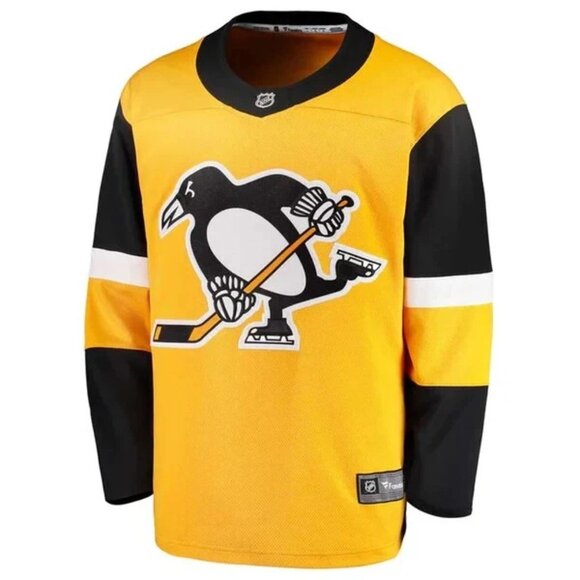 NEW Pittsburgh Penguins Fanatics Retro Alt NHL Hockey Jersey Boys Youth L/XL - Picture 1 of 6